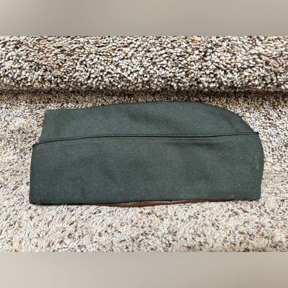 Vintage 1957 Army Garrison Wool Military Caps Green - Picture 6 of 6